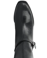 Journee Collection Women's Rhianah Wide Width Block Heel Knee High Riding Boots