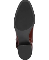 Journee Collection Women's Rhianah Wide Width Block Heel Knee High Riding Boots