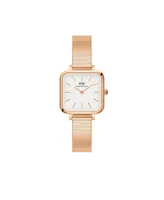 Daniel Wellington Women's Quadro Studio 23K Rose Gold Pvd Plated Stainless Steel Watch 22 x 22mm