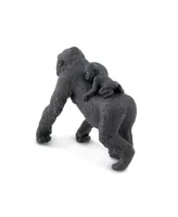 Safari Ltd Lowland Gorilla With Baby Wild Safari Animal Figure