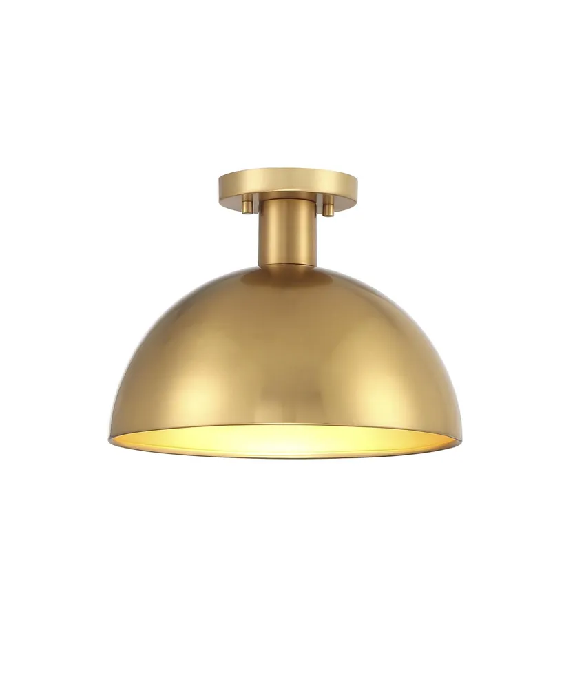 Trade Winds Lighting Trade Winds Hazel 1-Light Ceiling Light in Natural Brass