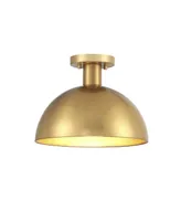 Trade Winds Lighting Trade Winds Hazel 1-Light Ceiling Light in Natural Brass