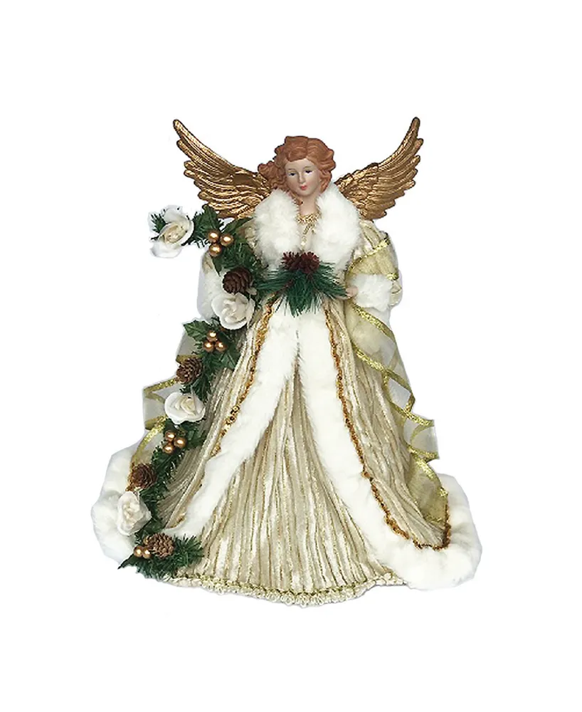 Santa's Workshop 15" Trimmed Angel Tree Topper