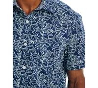 Nautica Men's Palm Print Short-Sleeve Button-Up Shirt