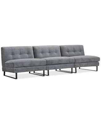 Closeout! Kathya 120" 3-Pc. Fabric Modular Sofa, Created for Macy's
