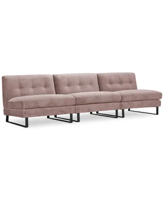 Closeout! Kathya 120" 3-Pc. Fabric Modular Sofa, Created for Macy's