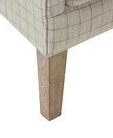 Madison Park Arianna Fabric Swoop Wing Chair