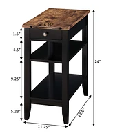 Convenience Concepts 23.5" Mdf Ah 1 Drawer Chairside End Table