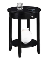 Convenience Concepts 18.25" Rubber wood Ah Baldwin End Table