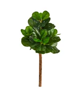 Nearly Natural 42" Artificial Fiddle Leaf Tree No Pot