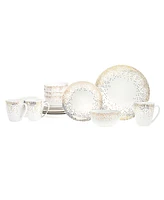 Godinger Alora Glam 16-Piece Dinnerware Set, Service for 4