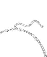 Swarovski Rhodium-Plated Crystal Charm Necklace, 16-1/2" + 3" extender