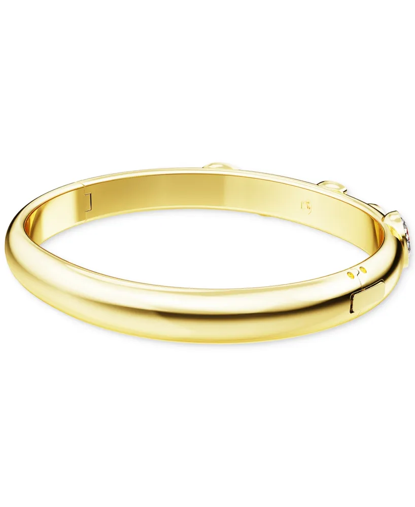 Swarovski Gold-Tone Mixed Crystal Bangle Bracelet