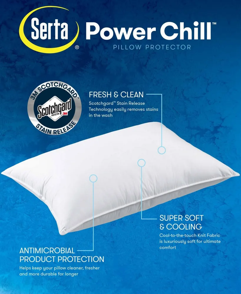Serta Power Chill Ultra 2-Pack Pillow Protectors Set, Jumbo