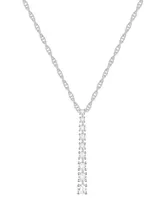 Diamond Graduated 18" Pendant Necklace (1/3 ct. t.w.) in Sterling Silver