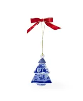 Spode Blue Italian Tree Shaped Ornament