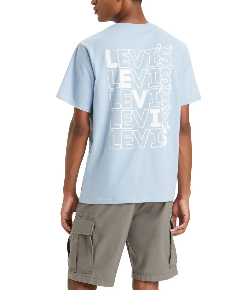 Levi's Men's Relaxed-Fit Double-Logo Short Sleeve Crewneck T-Shirt