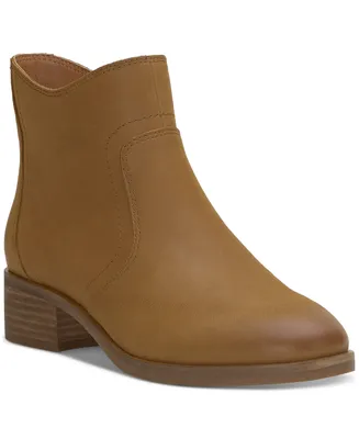 Lucky Brand Women's Pattrik Stacked-Heel Ankle Booties