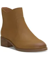 Lucky Brand Women's Pattrik Stacked-Heel Ankle Booties