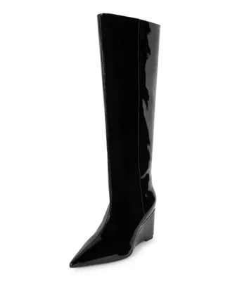 Smash Shoes Women's Lela Pointed Toe Tall Extra Wide Calf Boots - Extended Sizes 10-14
