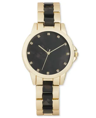 I.n.c. International Concepts Women's Marble & Gold-Tone Bracelet Watch 38mm, Created for Macy's