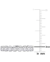 Diamond Bezel Semi-Eternity Band (1/3 ct. t.w.) 14k Gold