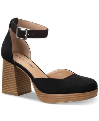 Sun + Stone Women's Leoniee Ankle-Strap Platform Dress Sandals, Created for Macy's