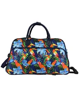 World Traveler Wildlife Edit 21-Inch Carry-On Rolling Duffel Bag