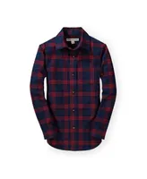 Hope & Henry Boys Organic Brushed Flannel Button Down Shirt