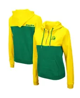 Women's Colosseum Yellow, Green Oregon Ducks Aidan Lightweight Half-Zip Hoodie