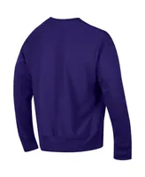 Men's Champion Purple Washington Huskies Arch Reverse Weave Pullover Sweatshirt