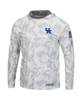 Men's Colosseum Arctic Camo Kentucky Wildcats Oht Military-Inspired Appreciation Long Sleeve Hoodie Top