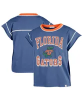 Women's '47 Brand Royal Florida Gators Sound Up Maya Cutoff T-shirt