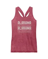 Women's League Collegiate Wear Crimson Alabama Crimson Tide Stacked Name Racerback Tank Top