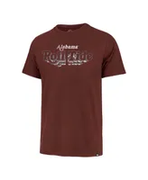 Men's '47 Brand Crimson Distressed Alabama Tide Article Franklin T-shirt