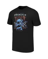 Men's and Women's Mad Engine Black Lilo and Stitch Rock T-shirt