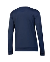 Women's Under Armour Navy, White Notre Dame Fighting Irish Colorblock Pullover Sweatshirt