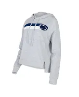 Women's Concepts Sport Gray Penn State Nittany Lions Cedar Tri-Blend Raglan Pullover Hoodie