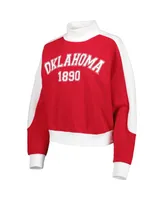 Women's Gameday Couture Crimson Oklahoma Sooners Make it a Mock Sporty Pullover Sweatshirt