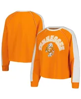 Women's Gameday Couture Tennessee Orange Tennessee Volunteers Blindside Raglan Cropped Pullover Sweatshirt