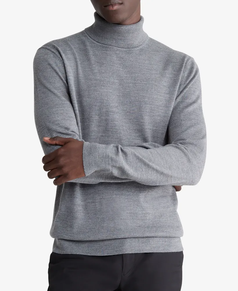 Calvin Klein Funnel-Neck Logo Sweatshirt - Macy's