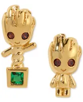 Girls Crew 18k Gold-Plated Color Crystal Groot Mismatch Stud Earrings