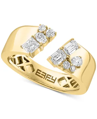 Effy Diamond Multi-Cut Cuff Ring (5/8 ct. t.w.) in 14k Gold