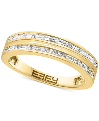 Effy Diamond Double Row Baguette Band (3/8 ct. t.w.) in 14k Gold