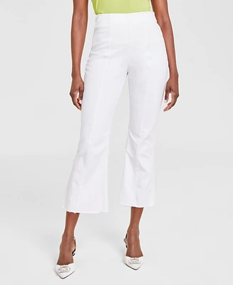 I.n.c. International Concepts Women's High-Rise Pull-On Flared Cropped Jeans, Created for Macy's