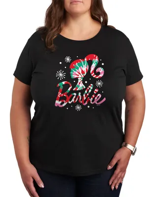 Air Waves Trendy Plus Size Barbie Holiday Graphic T-Shirt