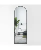 Simplie Fun Ysoa Full Length Mirror, Arched-Top Full Body Mirror with Stand, Floor Mirror & Wall-Mounted Mirror