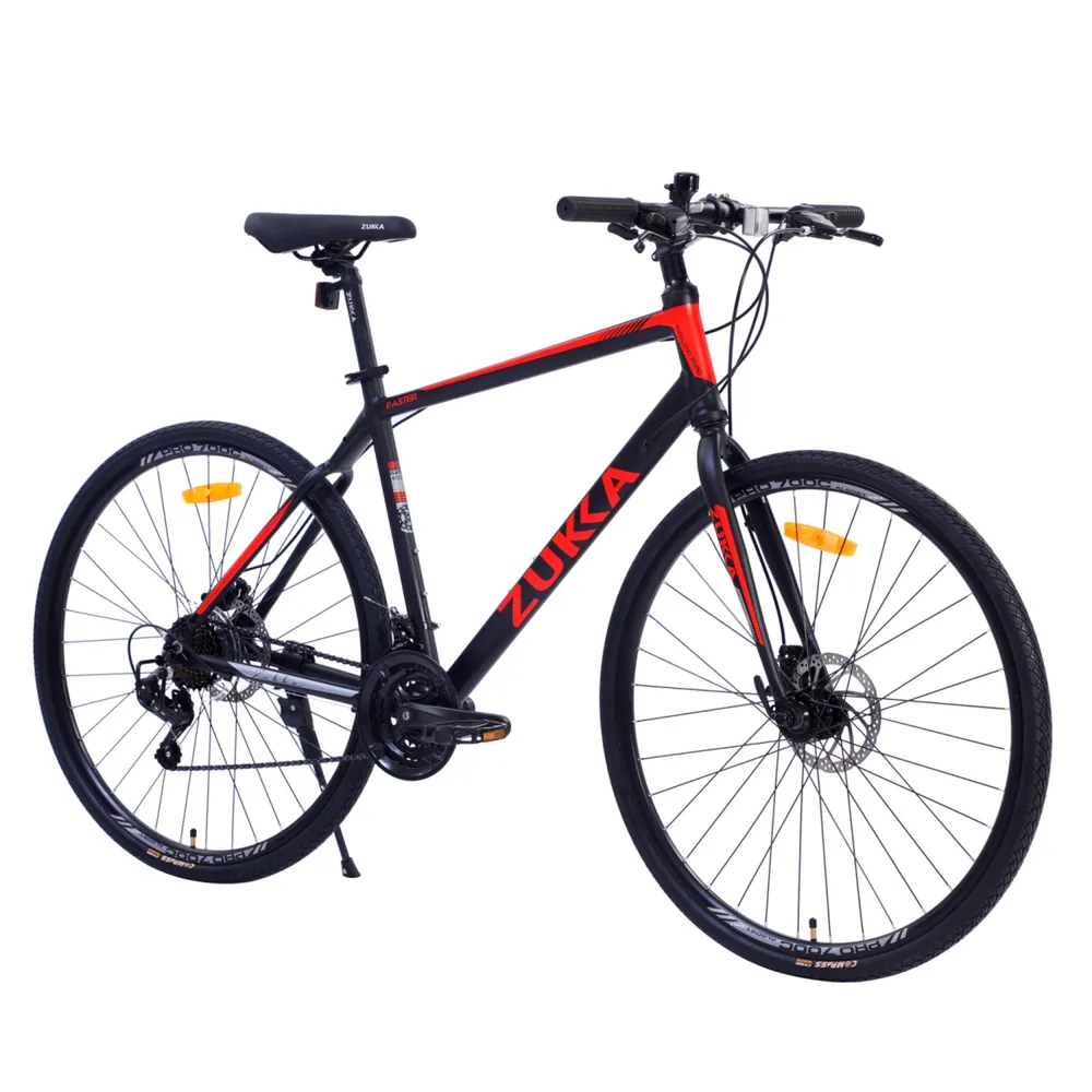 Simplie Fun 21 Speed Hybrid Bike Disc Brake 700C Road Bike For Men Women's City Bicycle