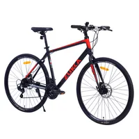 Simplie Fun 21 Speed Hybrid Bike Disc Brake 700C Road Bike For Men Women's City Bicycle