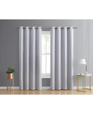 Hlc.me Laurance Full Shaded Blackout Curtains - Thermal Insulation Light Blocking Home Theater Grommet Window Drapery Basement Curtains
